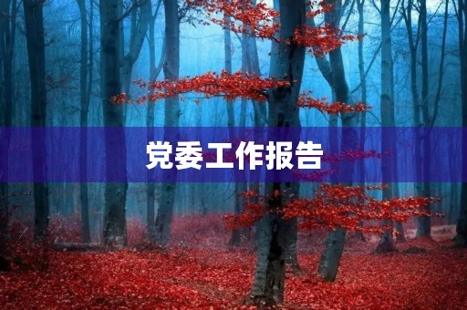 党委工作报告,党委领导工作述职报告3篇 党委工作报告,党委领导工作述职报告3篇