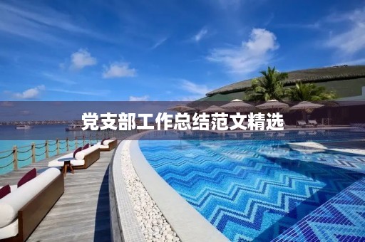 党支部工作总结范文精选 党支部工作总结范文精选