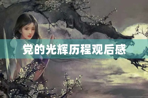 党的光辉历程观后感(一段概括党史百年历程) 党的光辉历程观后感(一段概括党史百年历程)