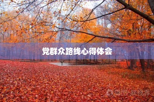 党群众路线心得体会 党群众路线心得体会