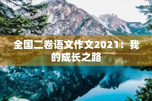 全国二卷语文作文2021：我的成长之路