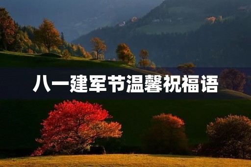 八一建军节温馨祝福语