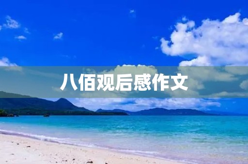 八佰观后感作文