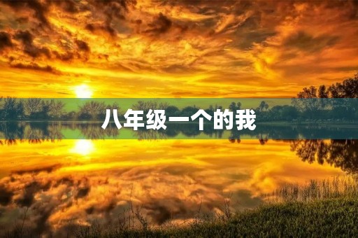 八年级一个的我 八年级一个的我