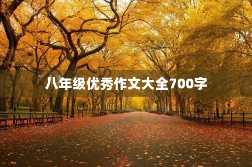 八年级优秀作文大全700字