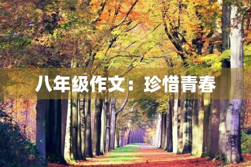 八年级作文：珍惜青春，放飞梦想