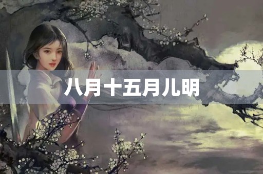 八月十五月儿明