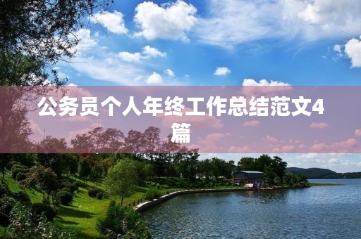 公务员个人年终工作总结范文4篇