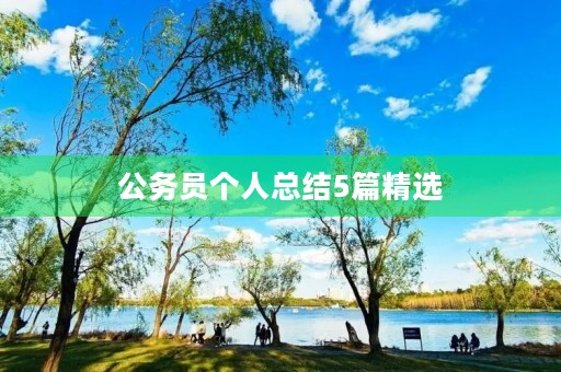 公务员个人总结5篇精选