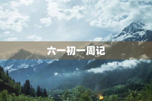 六一初一周记