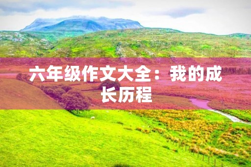 六年级作文大全：我的成长历程
