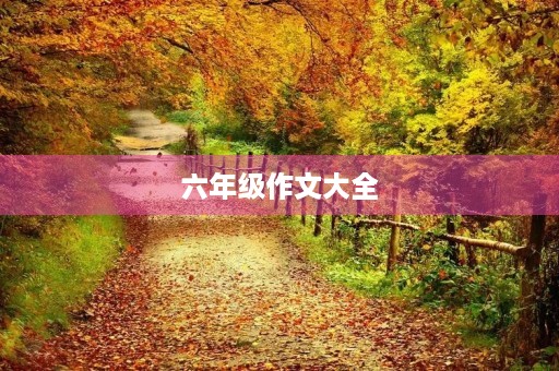 六年级作文大全
