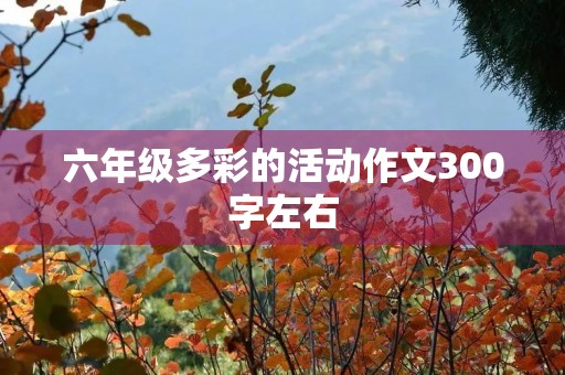 六年级多彩的活动作文300字左右 六年级多彩的活动作文300字左右