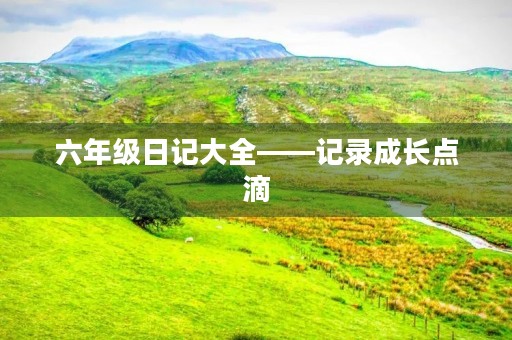 六年级日记大全——记录成长点滴，留住美好回忆