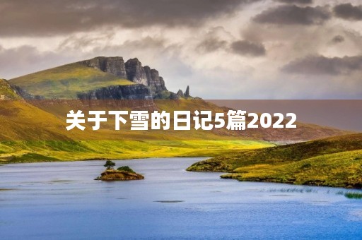 关于下雪的日记5篇2022 关于下雪的日记5篇2022