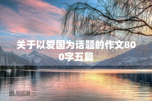 关于以爱国为话题的作文800字五篇 关于以爱国为话题的作文800字五篇
