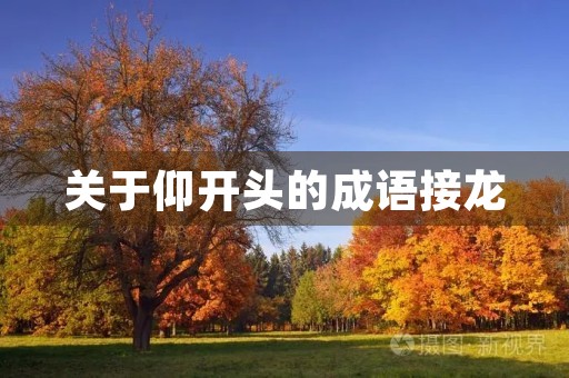 关于仰开头的成语接龙