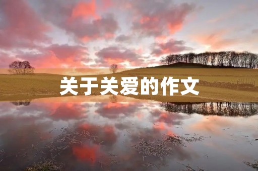关于关爱的作文