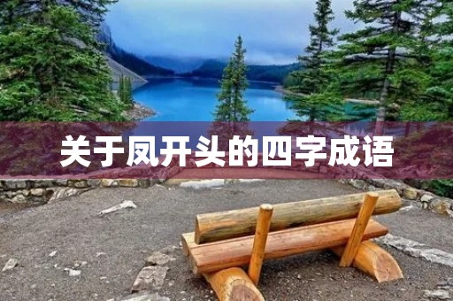 关于凤开头的四字成语