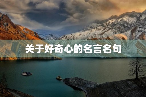 关于好奇心的名言名句，关于好奇心的名言名句英语