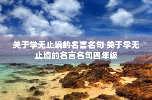 关于学无止境的名言名句 关于学无止境的名言名句四年级