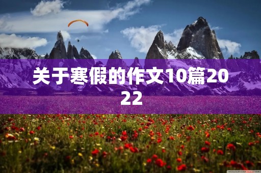 关于寒假的作文10篇2022