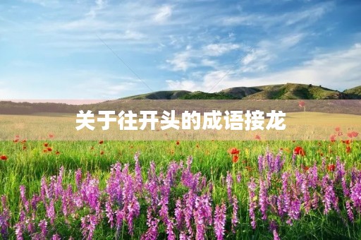 关于往开头的成语接龙