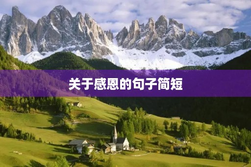 关于感恩的句子简短(关于感恩的优美句子简短) 关于感恩的句子简短(关于感恩的优美句子简短)