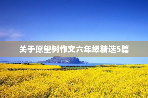 关于愿望树作文六年级精选5篇