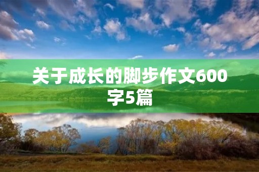 关于成长的脚步作文600字5篇