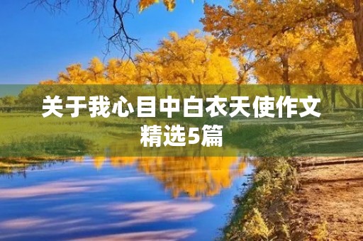 关于我心目中白衣天使作文精选5篇 关于我心目中白衣天使作文精选5篇
