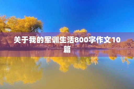 关于我的军训生活800字作文10篇 关于我的军训生活800字作文10篇