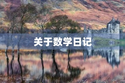 关于数学日记