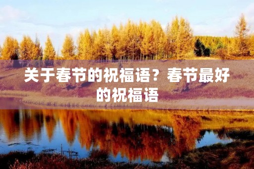 关于春节的祝福语?春节最好的祝福语