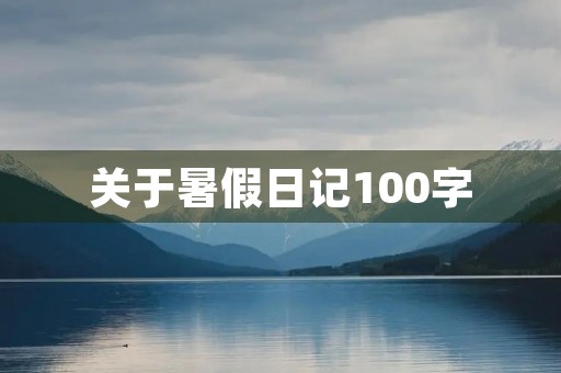 关于暑假日记100字