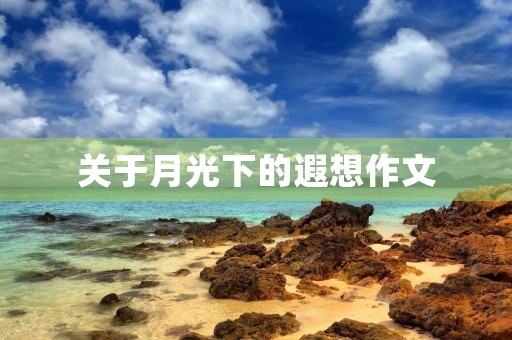 关于月光下的遐想作文 关于月光下的遐想作文