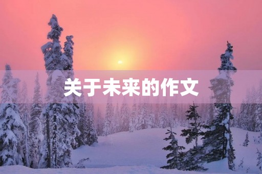 关于未来的作文