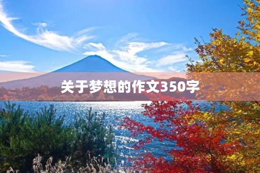 关于梦想的作文350字