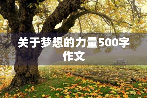 关于梦想的力量500字作文 关于梦想的力量500字作文
