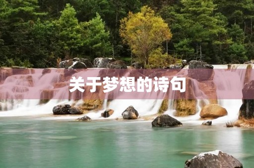 关于梦想的诗句，关于梦想的诗句或名言
