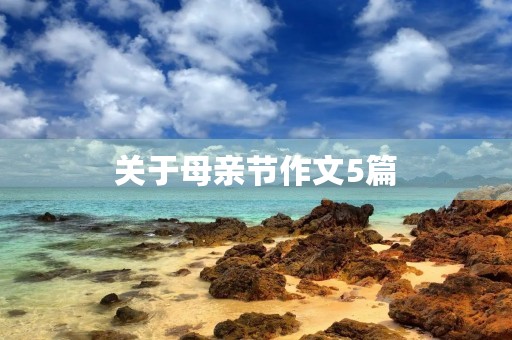关于母亲节作文5篇 关于母亲节作文5篇