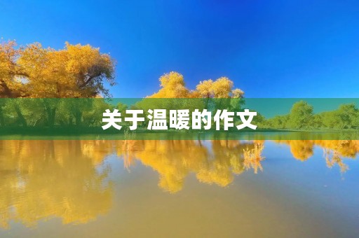 关于温暖的作文