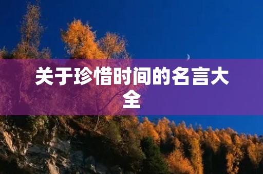 关于珍惜时间的名言大全,关于珍惜时间的名言或诗句 关于珍惜时间的名言大全,关于珍惜时间的名言或诗句