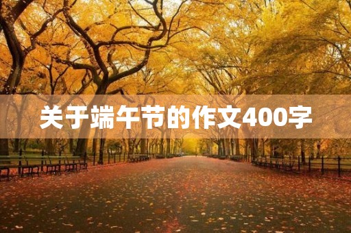 关于端午节的作文400字