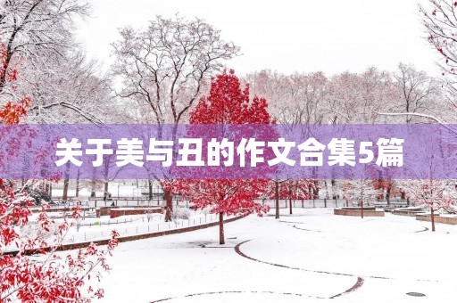 关于美与丑的作文合集5篇 关于美与丑的作文合集5篇