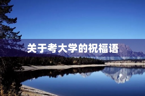 关于考大学的祝福语(升入大学祝福语)