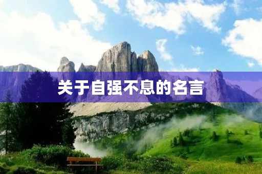 关于自强不息的名言,关于自强不息的名言警句及出处 关于自强不息的名言,关于自强不息的名言警句及出处