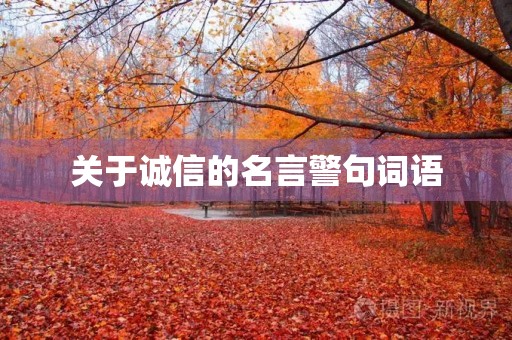 关于诚信的名言警句词语,关于诚信的名言警句词语大全 关于诚信的名言警句词语,关于诚信的名言警句词语大全