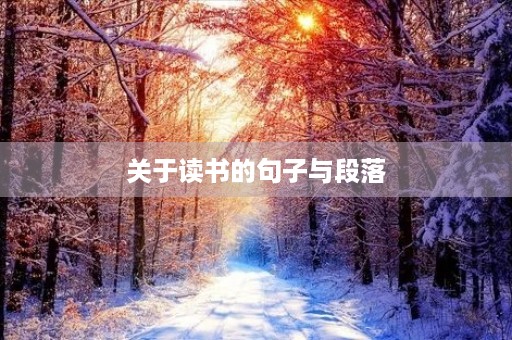 关于读书的句子与段落,关于读书的句子与段落100字 关于读书的句子与段落,关于读书的句子与段落100字