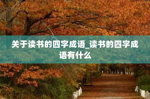 关于读书的四字成语_读书的四字成语有什么